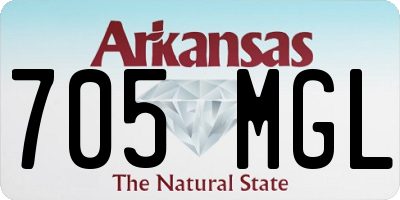 AR license plate 705MGL