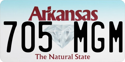 AR license plate 705MGM