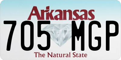 AR license plate 705MGP