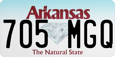 AR license plate 705MGQ