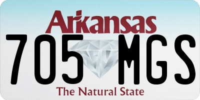 AR license plate 705MGS