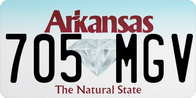 AR license plate 705MGV