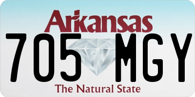 AR license plate 705MGY