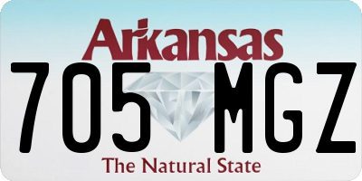 AR license plate 705MGZ