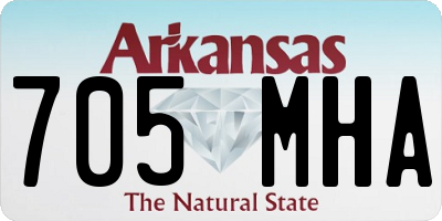 AR license plate 705MHA