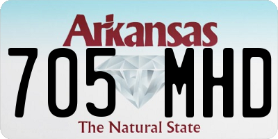 AR license plate 705MHD