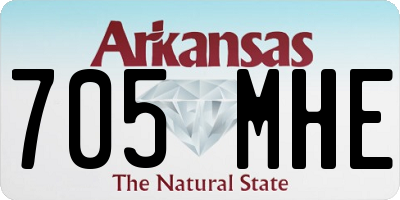 AR license plate 705MHE