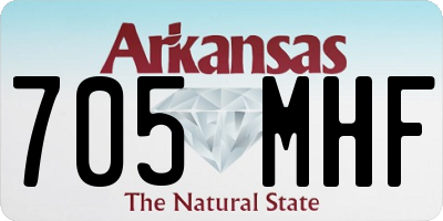 AR license plate 705MHF