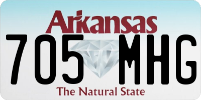 AR license plate 705MHG