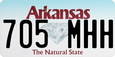AR license plate 705MHH