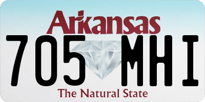 AR license plate 705MHI
