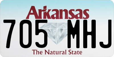 AR license plate 705MHJ