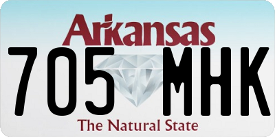 AR license plate 705MHK
