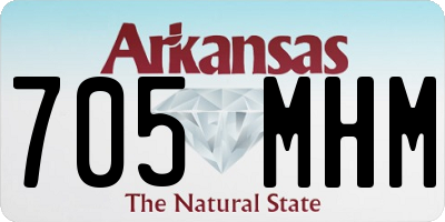AR license plate 705MHM