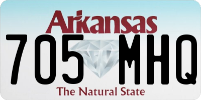 AR license plate 705MHQ