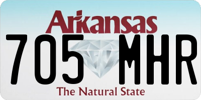 AR license plate 705MHR