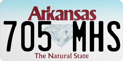 AR license plate 705MHS