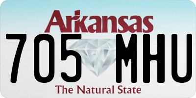 AR license plate 705MHU