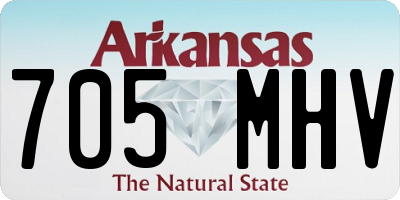 AR license plate 705MHV