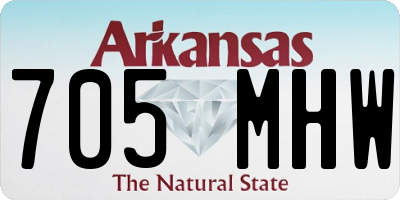 AR license plate 705MHW
