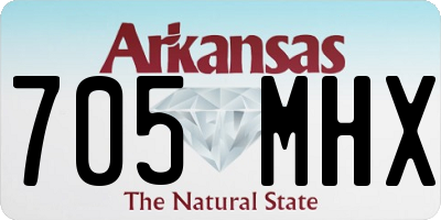 AR license plate 705MHX