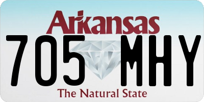 AR license plate 705MHY