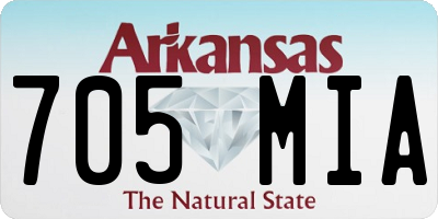 AR license plate 705MIA