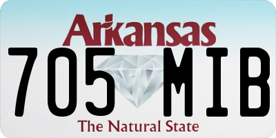 AR license plate 705MIB