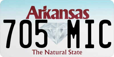AR license plate 705MIC