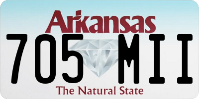 AR license plate 705MII