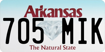 AR license plate 705MIK