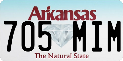 AR license plate 705MIM