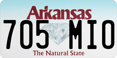 AR license plate 705MIO