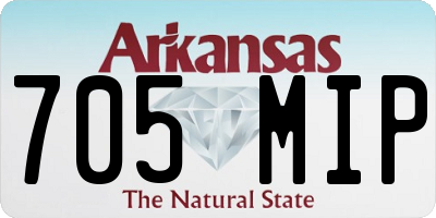 AR license plate 705MIP