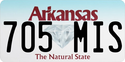 AR license plate 705MIS