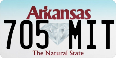 AR license plate 705MIT