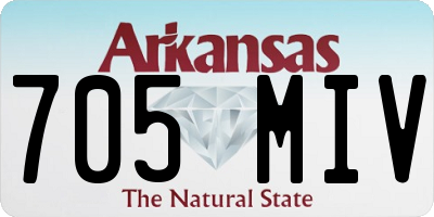 AR license plate 705MIV