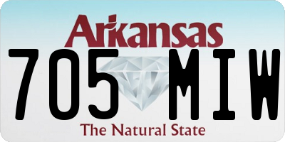 AR license plate 705MIW