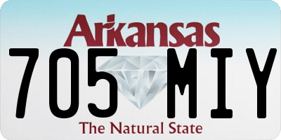 AR license plate 705MIY