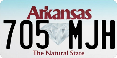 AR license plate 705MJH