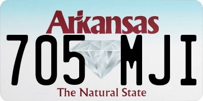 AR license plate 705MJI