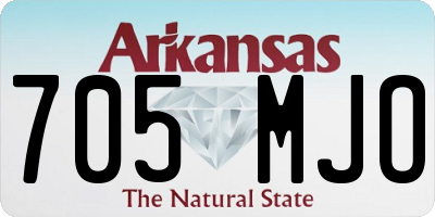 AR license plate 705MJO