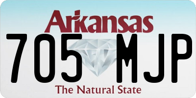 AR license plate 705MJP
