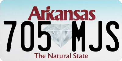 AR license plate 705MJS