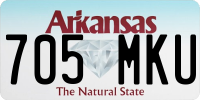 AR license plate 705MKU