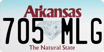 AR license plate 705MLG