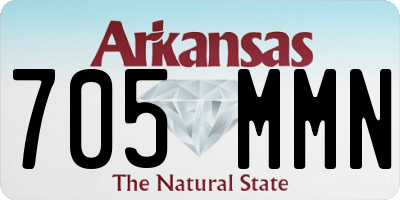 AR license plate 705MMN