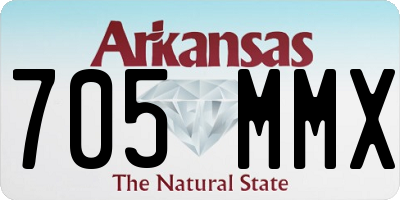 AR license plate 705MMX