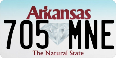 AR license plate 705MNE
