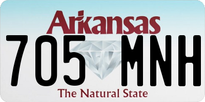 AR license plate 705MNH